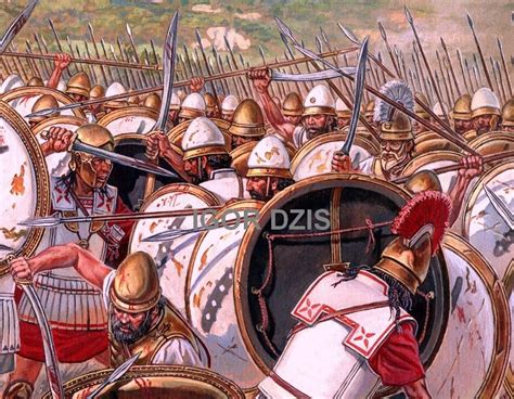 Igor Dzis Battle Painting Battle Of Coronea 394 Bc