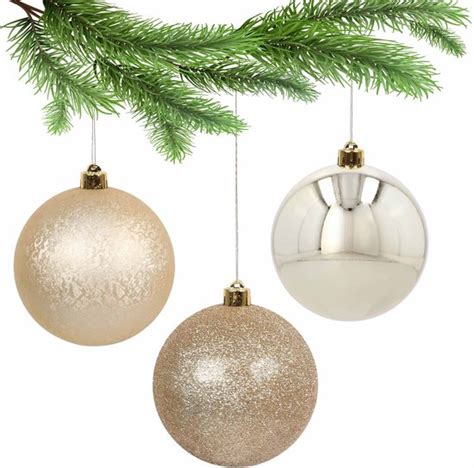 Gouden Kerstballen Set Van Grote Kerstballen Kerstboomversiering