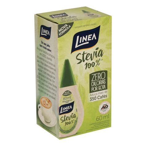 Adoçante Líquido Stevia Linea Caixa 60ml Supermercado Rafaela