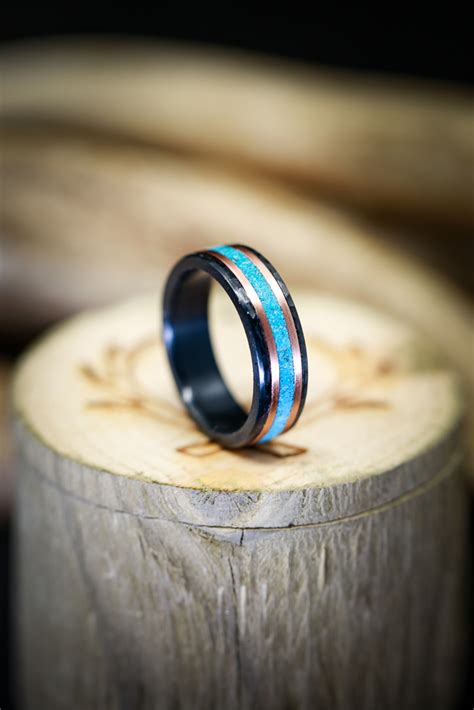 Turquoise Rings — Staghead Designs Design Custom Wedding Bands Wood