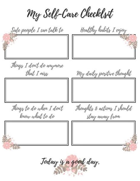 Self Care Therapy Worksheets Dbt Worksheets