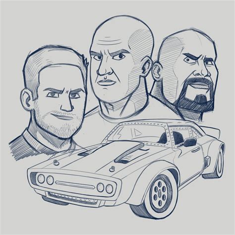 How To Draw Fast And Furious Cars