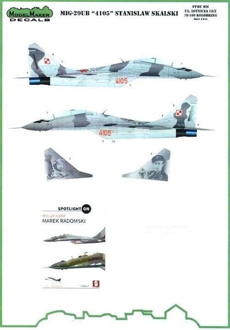 Model Maker Decals Mikoyan Mig Ub Fulcrum Stanislaw Skalski Ebay