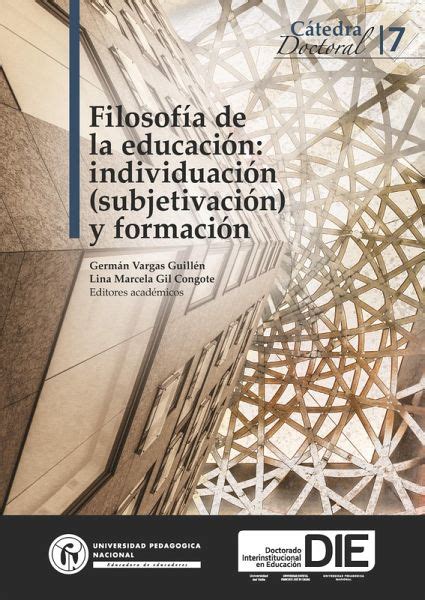 Filosof A De La Educaci N Individuaci N Subjetivaci N Y Formaci N