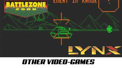 Battlezone 2000 Quick Gameplay Atari Lynx YouTube