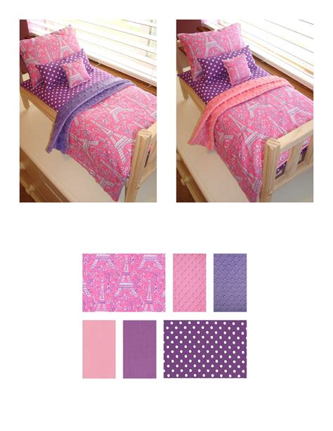 10Piece Designer Doll Bunk Bed Bedding Set By LilMavenDollBoutique