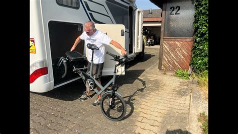 Munding Cargobike Dreirad Mit Neigetechnik Verladen Ins Wohnmobil