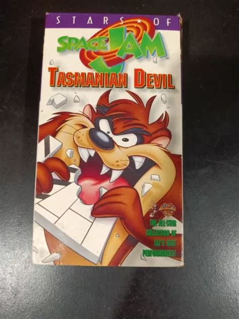 STARS OF SPACE Jam Tasmanian Devil Vhs Looney Tunes 1996 Video Tape