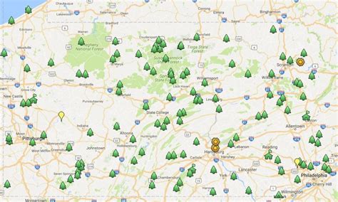 Visiting All 117 Pa State Parks In Pa State Parks Map - Printable Map