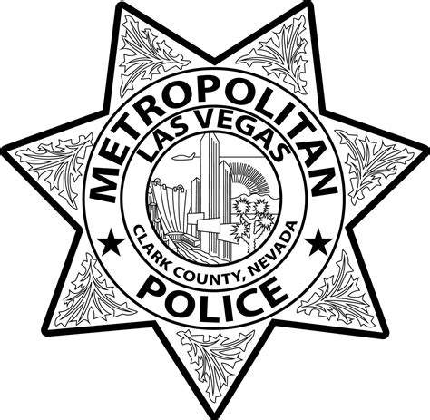 Artstation Las Vegas Metropolitan Police Badge Vector File Black