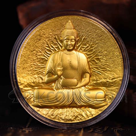 The Buddha Creator Of Buddhism Gold Gilded 2000 Francs CFA 2oz