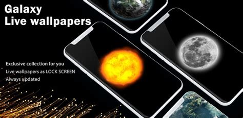 Galaxy Live Wallpapers - 3D Planets in 4K Android App