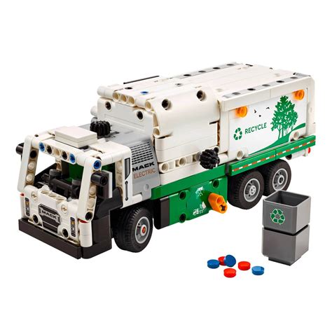 LEGO 42167 Technic Mack LR Electric Garbage Truck Toy Set - Parallel ...