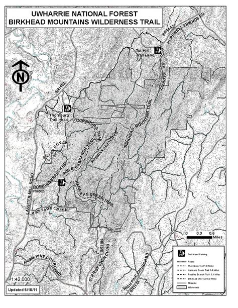 Uwharrie Hiking Trail Map Map Of Farmland Cave