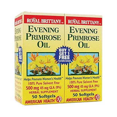 American Health Royal Brittany Evening Primrose Oil Twin Pack 500 Mg