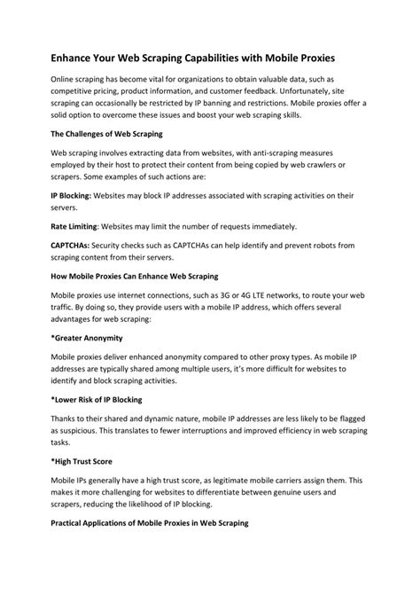 Ppt Enhance Your Web Scraping Capabilities With Mobile Proxies