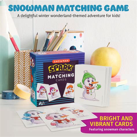 Spark Snowman Matching Cards