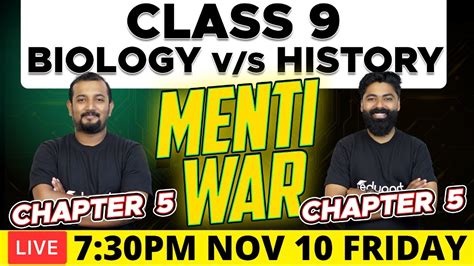 Class 9 Biology And History Chapter 5 Menti War Live Battle Of The