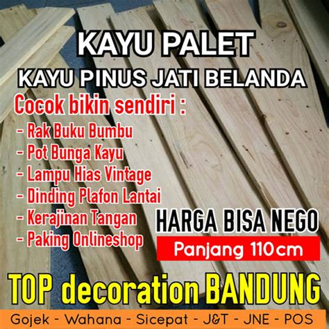 Jual Kayu Palet Kayu Pinus Jati Belanda 110cm Kota Bandung