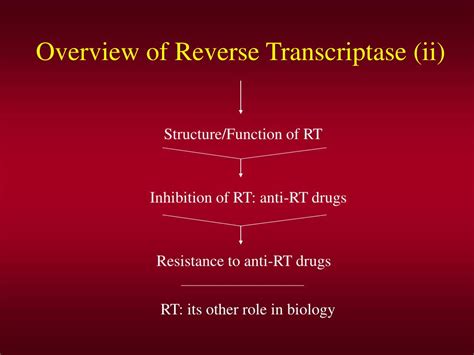 PPT - Reverse Transcriptase: reversing the dogma PowerPoint ...