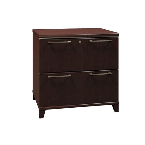 Bush 2 Drawers Lateral Lockable Filing Cabinet Cherry