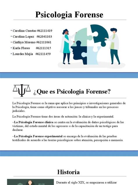 La Psicolog A Forense Definici N Y Aplicaci N Colegio De Psic Logos Sj