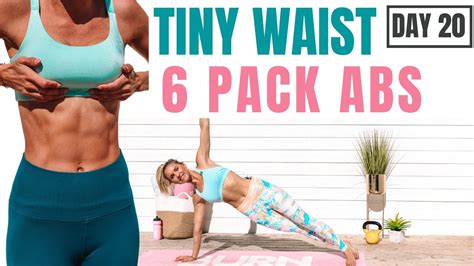 Tiny And Small Waist Workout 6 Pack Abs No Equipment Youtube