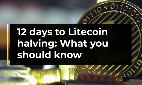 Days To Litecoin Halving What You Should Know Cryptotvplus The