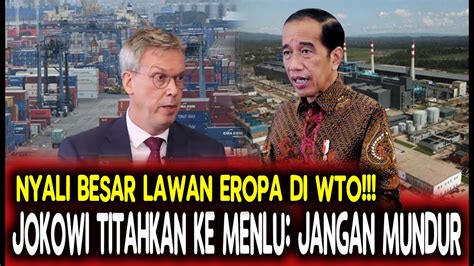 Nyali Besar Jokowi Lawan Eropa Di Wto Jokowi Titahkan Menlu Jangan