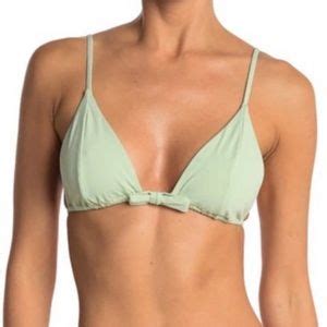 Weworewhat Swim Nwt Weworewhat Cooper Bikini Triangle Top Aqua Foam