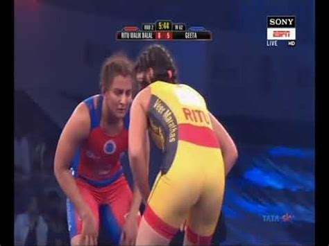 PWL 3 Day 11 Ritu Malik Dalal Vs Geeta Phogat At Pro Wrestling League