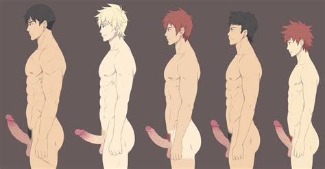 Rule 34 5boys Comparing Penis Erection Gay Group Lineup Male Only Original 5470057