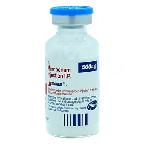 Meronem Meropenem 500 Mg Injection At Rs 1079 Vial Nagpur ID