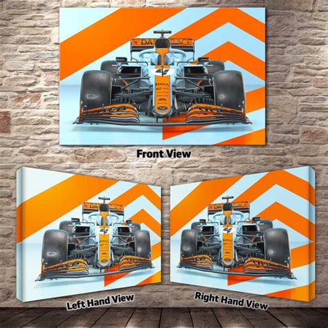 Lando Norris Canvas Print Mclaren Racing Iconic Gulf Livery Monaco 2021