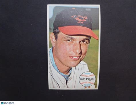 Milt Pappas Baltimore Orioles Topps Giants Card Mcp