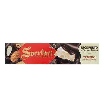 Torrone Ricoperto Al Cioccolato Fondente Tenero Alla Mandorla Sperlari