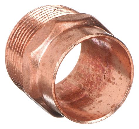 Wrot Copper Cup X MNPT Adapter 39R633 904 11 4 Grainger