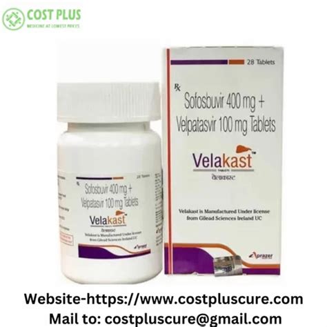 Velakast Tablet Sofosbuvir Velpatasvir Mg Mg At Rs