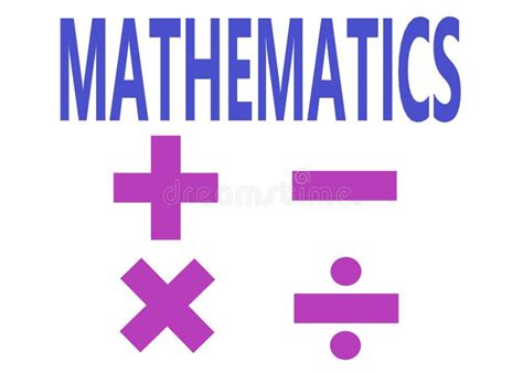 Matemáticas Con La Adición Multiplicación De Sustracción Y Símbolos De