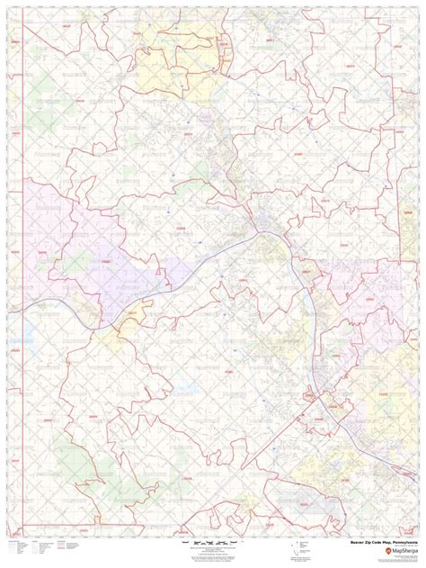 Beaver Zip Code Map Pennsylvania Beaver County Zip Codes