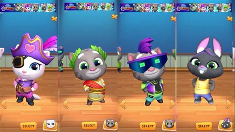 Talking Tom Gold Run Pirate Angela Vs Roman Tom Vs Cyber Tom Vs Becca