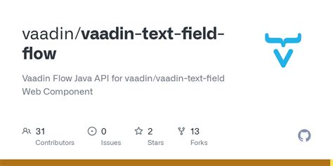 GitHub Vaadin Vaadin Text Field Flow Vaadin Flow Java API For Vaadin