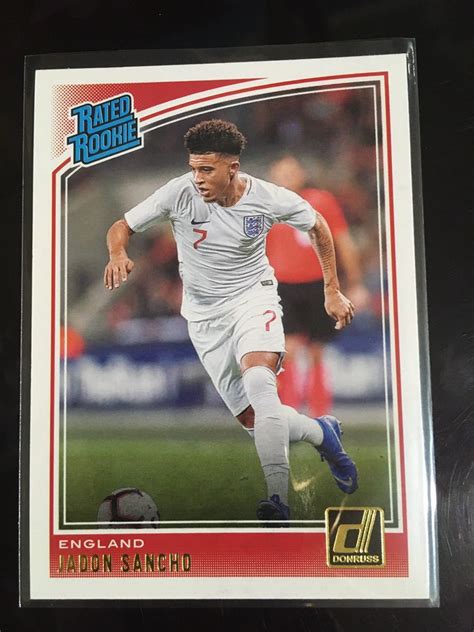 2018 19 Panini Donruss Soccer Jadon Sancho Rated Rookie Donruss Rc サンチョ