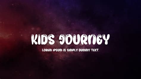 KIDS JOURNEY Font : Download Free for Desktop & Webfont