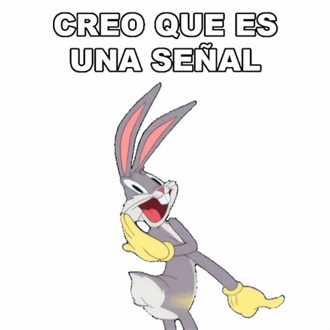 Creo Que Es Una Señal Bugs Bunny Sticker Creo que es una señal Bugs