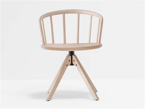 Swivel Trestle Based Ash Chair Nym Nym Collection By Pedrali