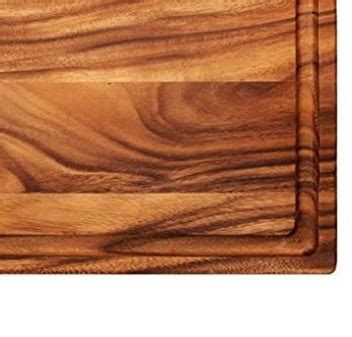 Handmade Acacia Wood Cutting Board With Drip Edge Thick Solid Wood