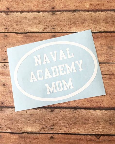 Navy Mom Vinyl Decal Usna Naval Academy Usna Car Decal Etsy