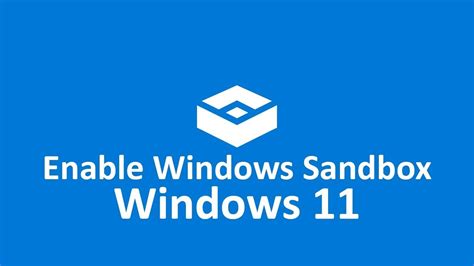 How To Install Windows Sandbox Ep 10 Cybersecurity Lab YouTube