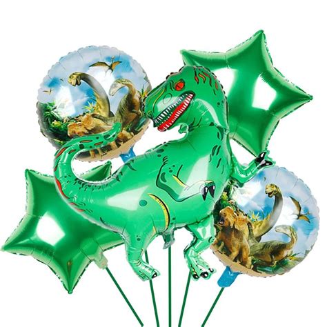 Balão Metalizado Dinossauro Balão Metalizado Dinossauro Shopee Brasil